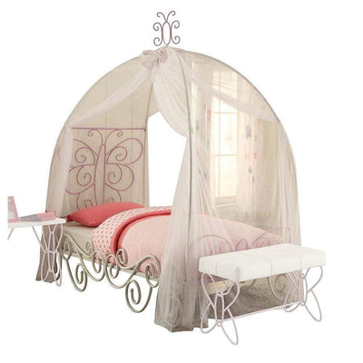 Priya II Butterfly Princess Canopy Bed For Kids