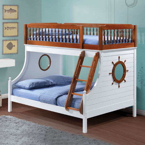 Sailor Twin/Full Nautical Themed Bunk Bed