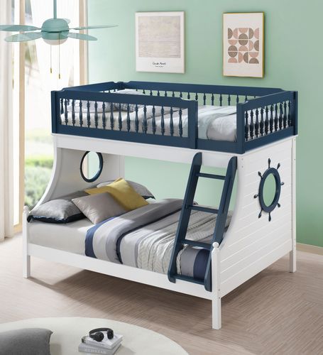 Sailor Twin/Full Nautical Themed Bunk Bed