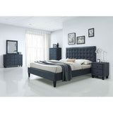 ACME Saveria Queen Bed #color_2-Tone Gray