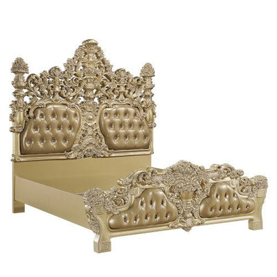 ACME Seville Eastern King Bed #color_Gold