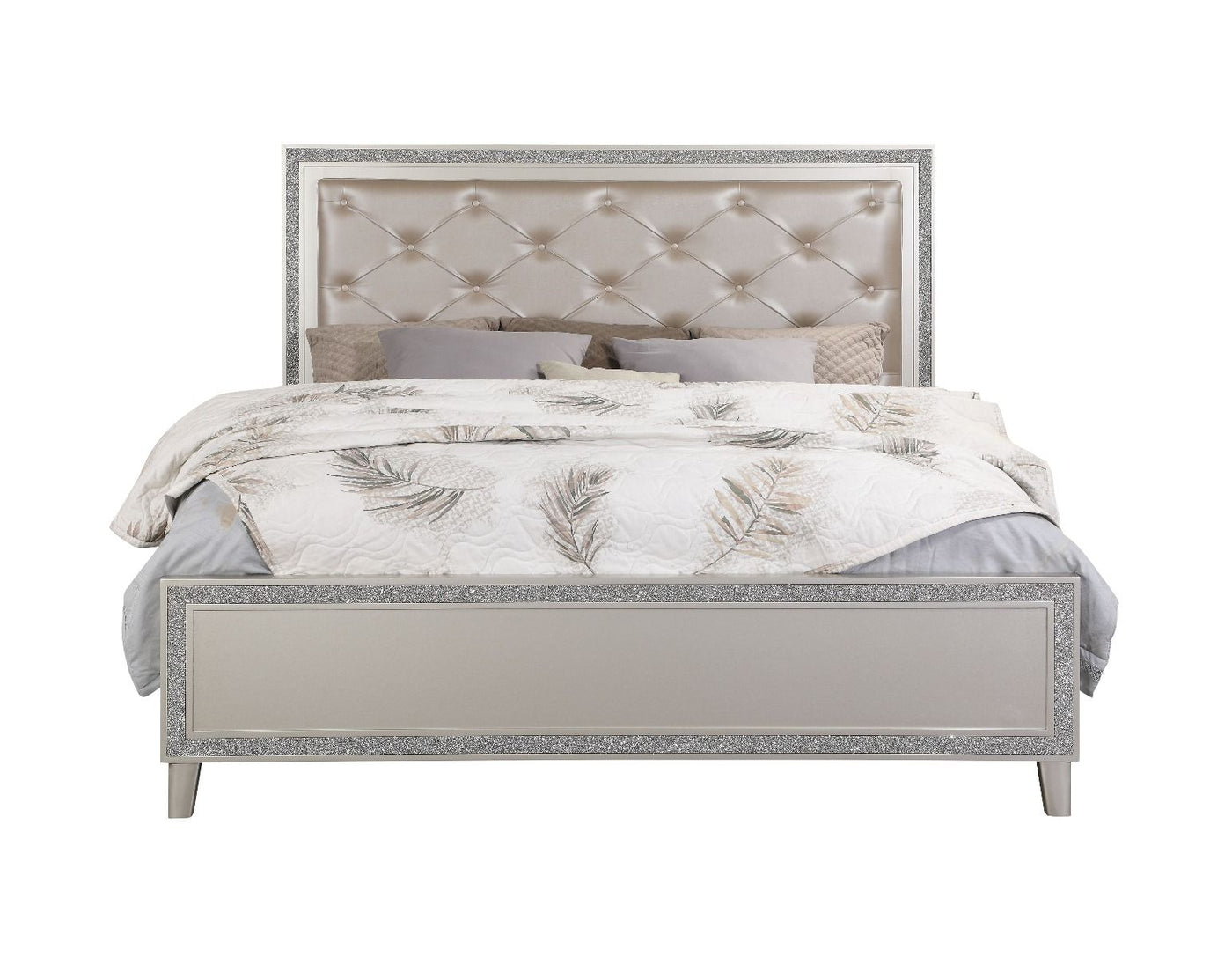 ACME Sliverfluff California King Bed #color_Grey