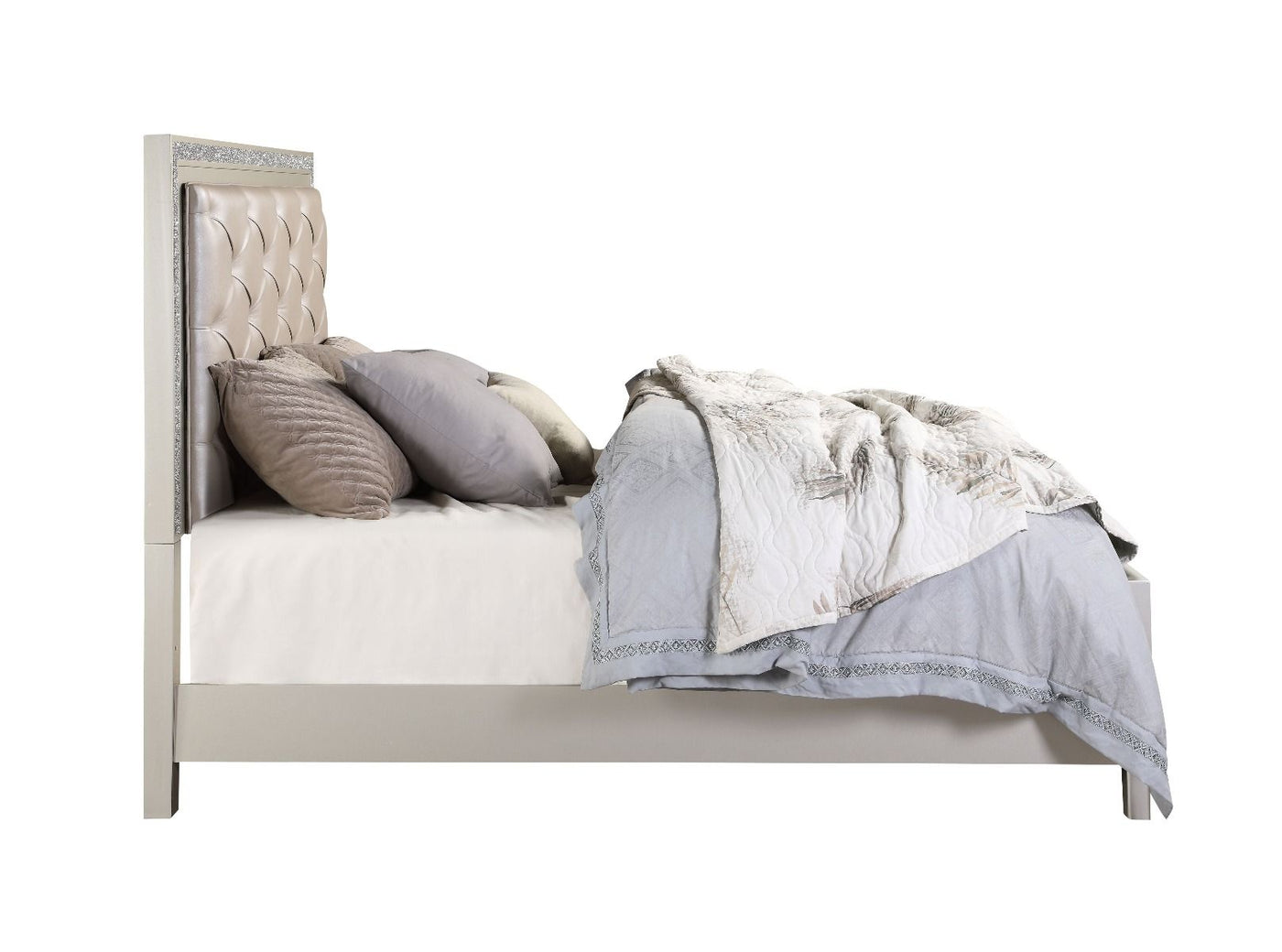 ACME Sliverfluff California King Bed #color_Grey