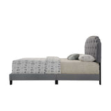 ACME Tradilla Queen Bed #color_Gray Fabric