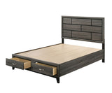 ACME VValdemar Eastern King Bed #color_Weathered Gray