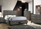 ACME VValdemar Eastern King Bed #color_Weathered Gray