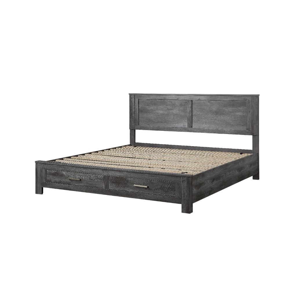 ACME Vidalia Queen Bed #color_Rustic Gray Oak