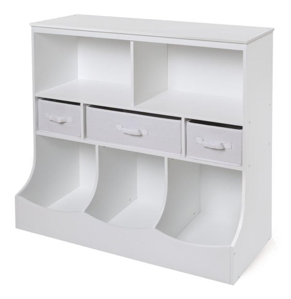 Combo Bin Storage Unit with Three Baskets
