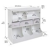 Combo Bin Storage Unit with Three Baskets