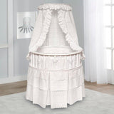 Elegance Round Baby Bassinet with Canopy