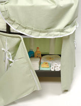 Elegance Round Baby Bassinet with Canopy