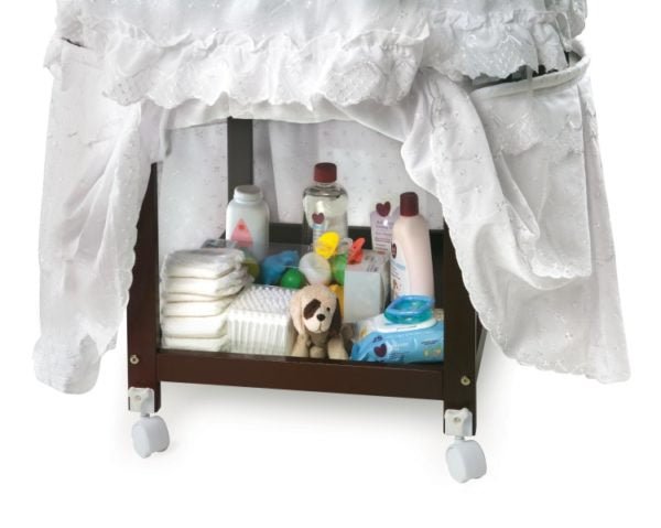 Elite Oval Baby Bassinet with Canopy Monkey Bunks