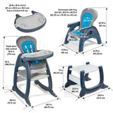 Envee II Baby High Chair with Playtable Conversion