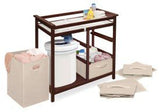 Modern Baby Changing Table with Hamper and 3 Baskets