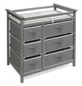 Modern Baby Changing Table with Six Baskets