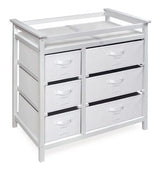 Modern Baby Changing Table with Six Baskets