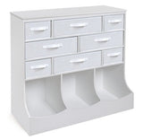 Storage Station with Eight Baskets and Three Bins