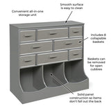 Storage Station with Eight Baskets and Three Bins