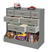 Storage Station with Eight Baskets and Three Bins