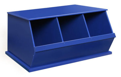 Three Bin Stackable Storage Cubby