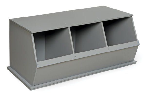 Three Bin Stackable Storage Cubby