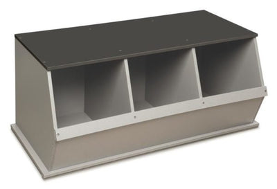 Three Bin Stackable Storage Cubby