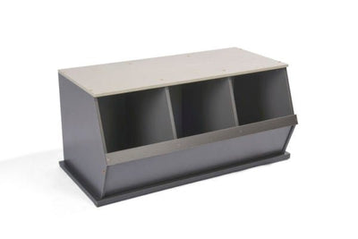 Three Bin Stackable Storage Cubby