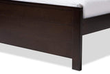 Catalina Modern Classic Mission Style Dark Brown-Finished Wood Twin Platform Bed
