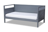 Cintia Cottage Farmhouse Grey Finished Wood Twin Size Daybed
