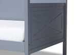 Cintia Cottage Farmhouse Grey Finished Wood Twin Size Daybed