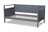 Cintia Cottage Farmhouse Grey Finished Wood Twin Size Daybed