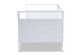 Cintia Cottage Farmhouse White Finished Wood Twin Size Daybed