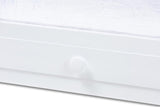 Cintia Cottage Farmhouse White Finished Wood Twin Size Trundle
