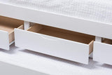 Linna Modern and Contemporary White-Finished Daybed with Trundle