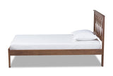 Malene Mid-Century Modern Walnut Finished Wood Twin Size Platform Bed