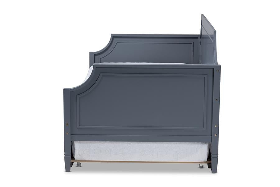 Mariana Classic and Traditional Grey Finished Wood Twin Size Daybed