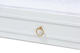 Mariana Classic and Traditional White Finished Wood Twin Size Trundle