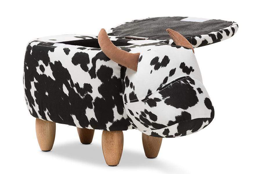 Mignonne Contemporary Wool Upholstered Buffalo Storage Ottoman