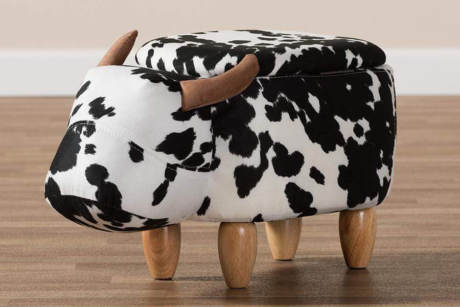 Mignonne Contemporary Wool Upholstered Buffalo Storage Ottoman