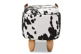 Mignonne Contemporary Wool Upholstered Buffalo Storage Ottoman