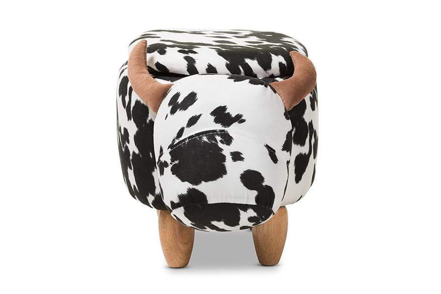 Mignonne Contemporary Wool Upholstered Buffalo Storage Ottoman