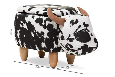 Mignonne Contemporary Wool Upholstered Buffalo Storage Ottoman