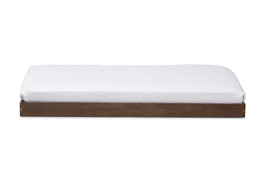 Payton Modern and Contemporary Brown-Finished Twin Trundle