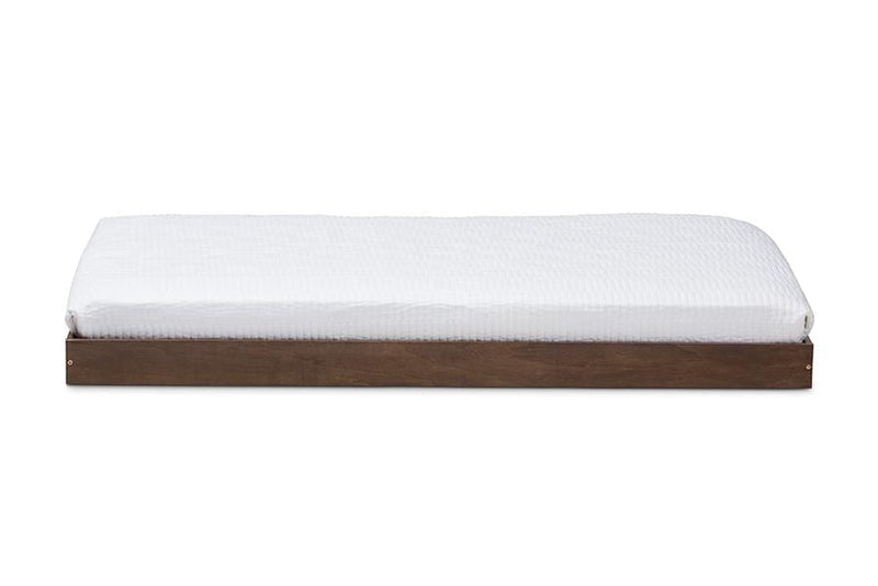 Payton Modern and Contemporary Brown-Finished Twin Trundle