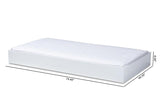 Renata Modern and Contemporary White Finished Wood Twin Size Trundle