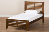 Sedona Modern Classic Mission Style Brown-Finished Wood Twin Platform Bed