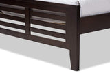 Sedona Modern Classic Mission Style Dark Brown-Finished Wood Twin Platform Bed