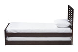 Sedona Modern Classic Mission Style Dark Brown-Finished Wood Twin Platform Bed with Trundle