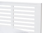 Sedona Modern Classic Mission Style White-Finished Wood Twin Platform Bed with Trundle