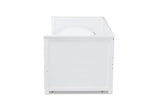 Thomas Classic and Traditional White Finished Wood Expandable Twin Size to King Size Daybed with Storage Drawers